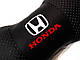 Подушка на підголовник в авто Honda чорна 1 шт, фото 3