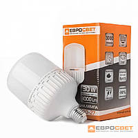Лампа светодиодная высокомощная ЕВРОСВЕТ от 25Вт-40Вт 4200-6400К (VIS-30-E27)