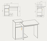 Стол компьютерный с полкой для монитора СКМ 2, фото 2