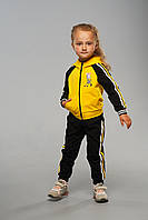 Детский спортивный костюм для девочек Sendy Zebra Желтый (98-128 см) на весну осень лето