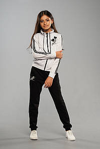 Cпортивний костюм для маленької дівчинки дитячий Турецький Liza Білий весною осінь літо Туреччина недорогий