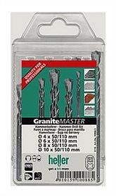 Набір буров Granite Master SDS-plus 4шт 2x6, 8, 10/110 мм, фото 1