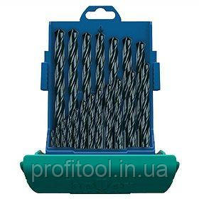 Набір свердел по металу HSS 1-10 мм, 19 шт., крок 0,5 мм 17737 Heller, фото 1