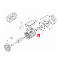 Hayward Подшипник Kripsol эл.двигателя NK / OK / CK / KSE / EP / KNG RMOT0005.01R MEC 63