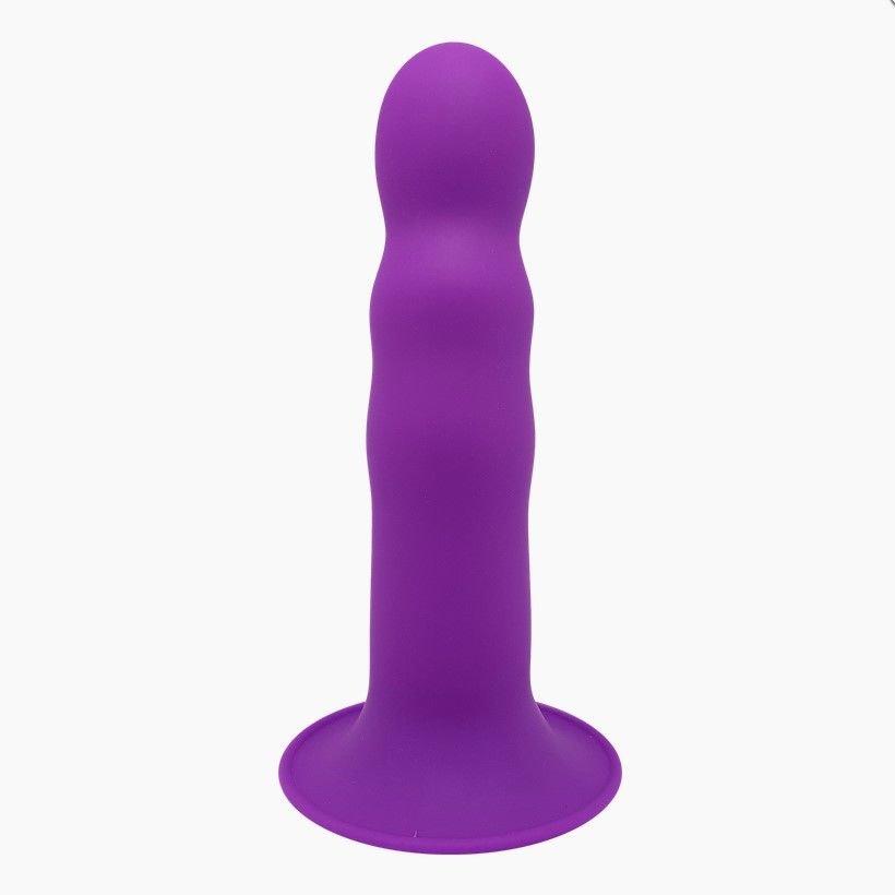 Дилдо з присоскою Adrien Lastic Hitsens 3 Purple, відмінно для страпона, діаметр 4,1см, довжина 18,2см