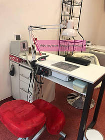 Маникюрный столик с вытяжкой Turbo Teri, УФ-лампой и ящиком Карго 1