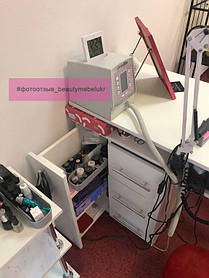 Маникюрный столик с вытяжкой Turbo Teri, УФ-лампой и ящиком Карго 5