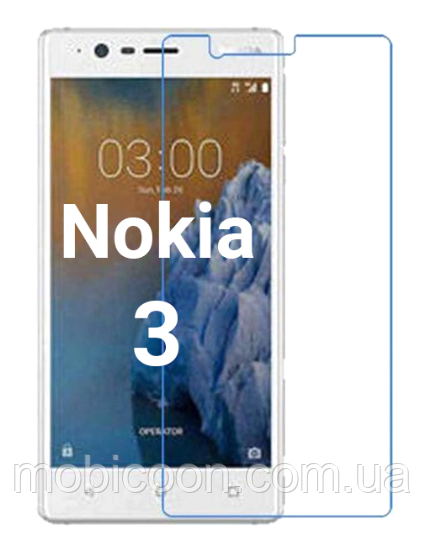 Захисне скло на Nokia 3 прозоре 2.5 D 9H (нокіа 3)