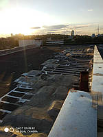 Виконаня для ПАТ "КОМПЛЕКС "ЛИБІДСЬКИЙ" (Київ, вул. М.Грінченка, 18)  реставраційних гідроізоляційних робіт  частини даху паркінгу рідкою мембраною Сіоліт П1К