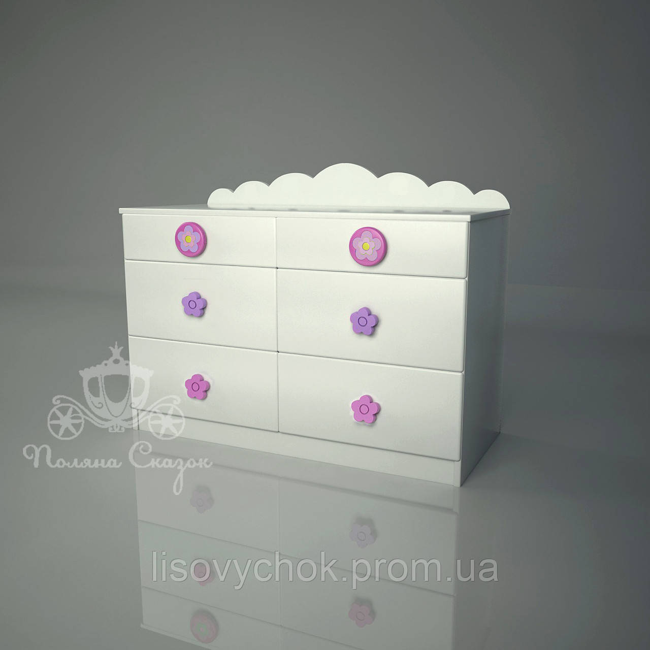 Комод широкий "Квіткова галявина"