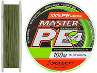 Шнур Select Master PE 100m (темн-зел.) 0.20мм 24кг