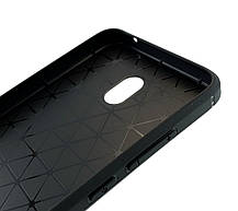 Чохол для Xiaomi Redmi 8A накладка на бампер протиударний Hoco Carbon чорний, фото 4
