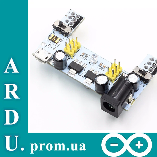 Модуль живлення макетних плат MB102 Arduino microusb [#M-1]