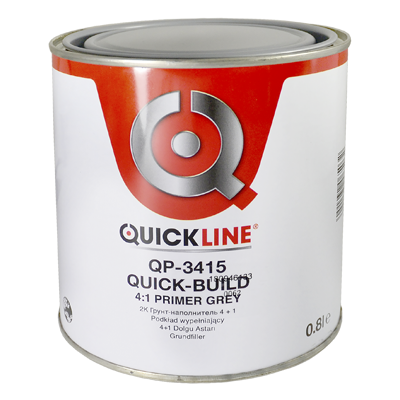 Грунт-наповнювач Quickline QP-3415 (сірий, 0.8 л) + ЗАТВЕРДНИК, фото 1