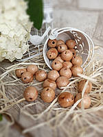 Намистини з  дерева, круглі, 30 шт d - 2 см