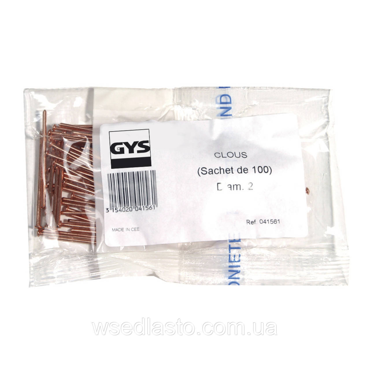 Упаковка цвяхів Ø 2 - 100 шт GYS 041561