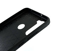 Чохол для Xiaomi Redmi Note 8 накладка на бампер протиударний Hoco Carbon чорний, фото 2