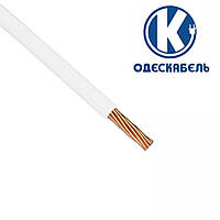 Медный гибкий провод ПВ3 0,5 мм2 ОдесКабель белый установочный монтажный силовой шнур | кабель одножильный