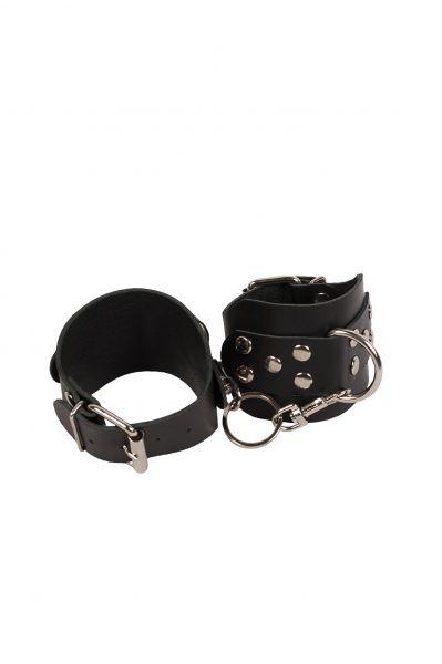 Наручники Leather Hand Cuffs, Black, фото 1