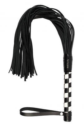 Флогер Premium Leather Flogger Black&White