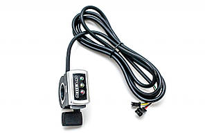 Ручка газу для електровелосипеда, права GP 106DX, з індикацією заряду, 48 В