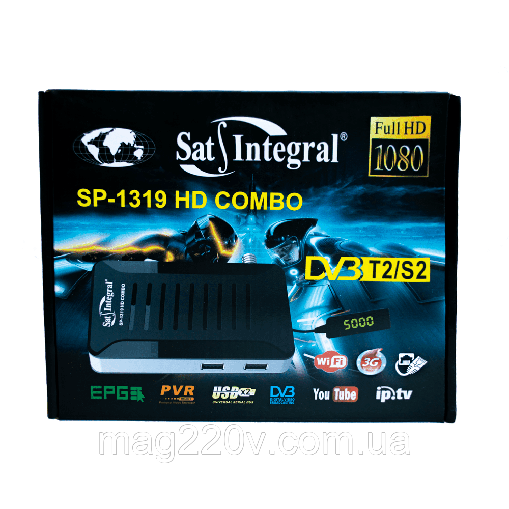 Спутниковый + T2 ресивер Satintegral SP-1319 HD combo - фото 4 - id-p1214836017