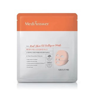 Омолоджуюча маска для обличчя з колагеном About Me MediAnswer Real Skin Fit Collagen Mask 35g