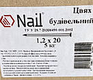 Цвях будівельний 1.2х20 Nail DIN1151 шліфований без покриття (1 кг), фото 2