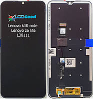 Модуль ( дисплей + сенсор ) Lenovo k10 Note / Z6 lite L38111 чорний