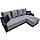 Кутовий диван "Еко 2" від Кайрос 218см, фото 4