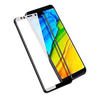 Захисне скло для Xiaomi Redmi Note 5 на екран 5д HQ захисне скло на телефон сяомі редмі нот 5 чорне HQG