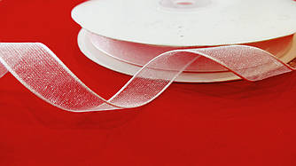 Стрічка органза 10 мм світло-рожева