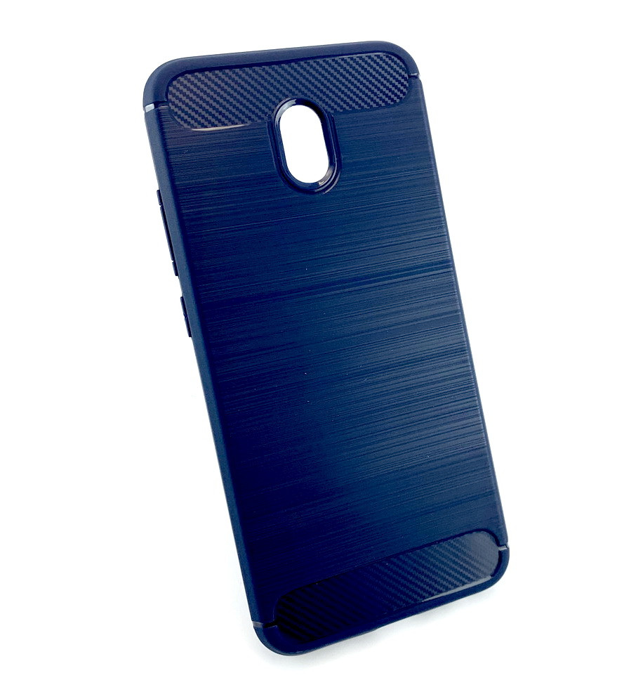 Чехол для Xiaomi Redmi 8A накладка бампер противоударный Hoco Carbon синий