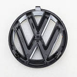Емблема решітки радіатора VW Volkswagen Golf 6 5K0853601FULM 5k0853601c чорно-біла, фото 3