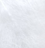 Нитки пряжа для в'язання мохеровая MOHAIR CLASSIK ALIZE мохер классик Алізе № 55 - білий