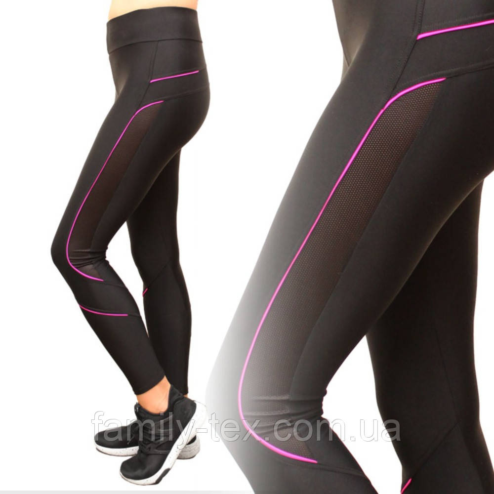 Лосіни жіночі спортивні біфлекс, розміри: 40 - 48., фото 1