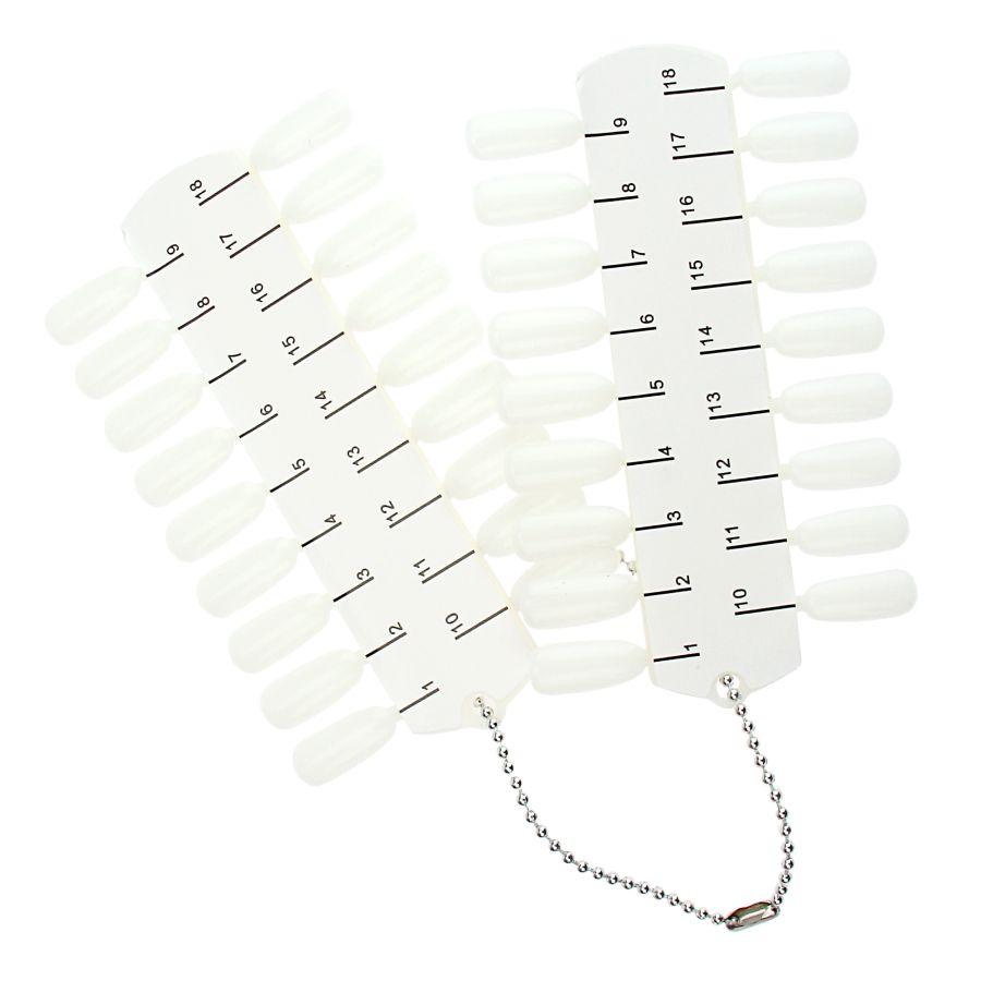 Палітра для лаків П-1 маленька - біла (36 нігтів), фото 1