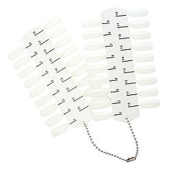 Палітра для лаків П-1 маленька - біла (36 нігтів)