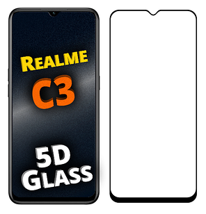 Захисне скло 5D для Realme C3 (реал мі с3)