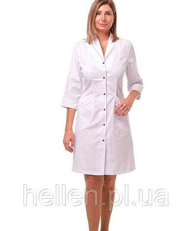 Жіночий медичний халат "Арізона" з червоним, фото 1