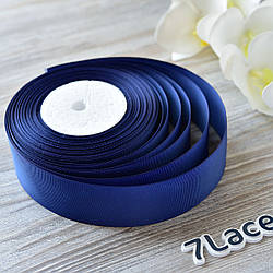 Репсова стрічка 4 см/колір темно-синій/ширина 4 см/бобіна 23 м