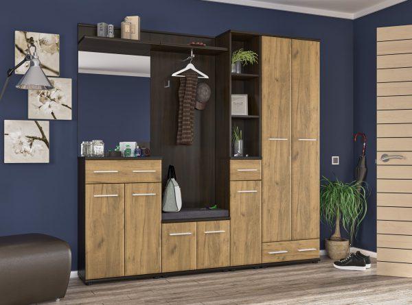 Передпокій ТРІО дуб крафт (Мебель-Сервіс), фото 1