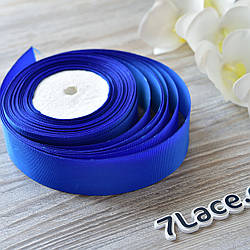 Репсова стрічка 4 см/колір електрик/ширина 4 см/бобіна 23 м