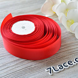 Репсова стрічка 4 см/колір червоний/ширина 4 см/бобіна 23 м