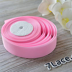 Репсова стрічка 4 см/колір світло рожевий/ширина 4 см/бобіна 23 м