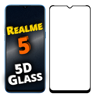 Захисне скло 5D для Realme 5 (Реалмі 5)