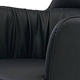 Обідній крісло Sheldon (Шелдон) чорна екокожа від Concepto, фото 3
