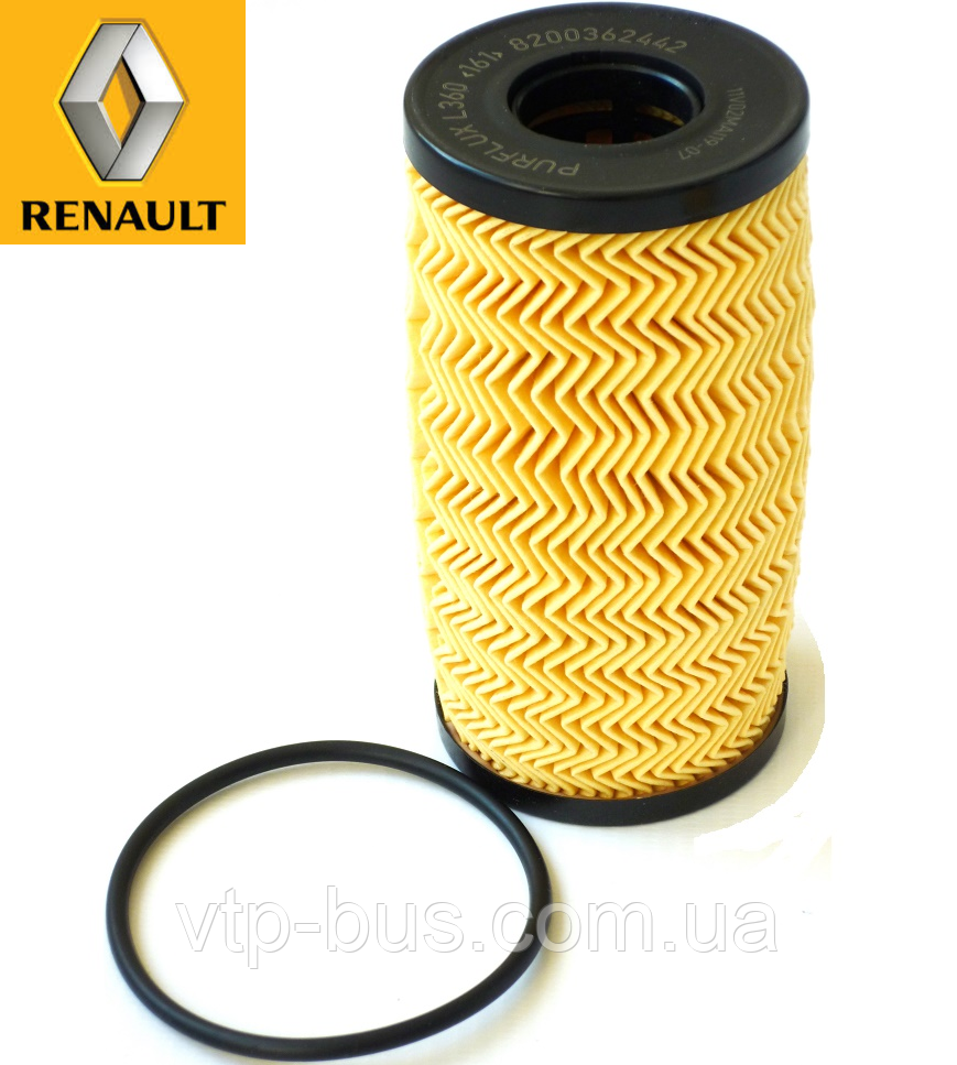 Фільтр оливний на Renault Trafic 2.0dCi / 2.5dCi (145 л.с.) 2006-2014 Renault (оригінал) 8200362442