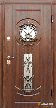 Вхідні двері "ABWEHR" Simona Glass 860 / 960х2050 мм ліві / праві