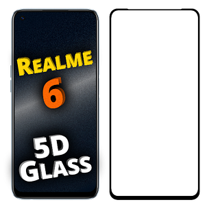 Захисне скло 5D для Realme 6 (реалмі 6)